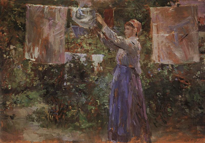 Peasant Hanging out the Washing, Berthe Morisot